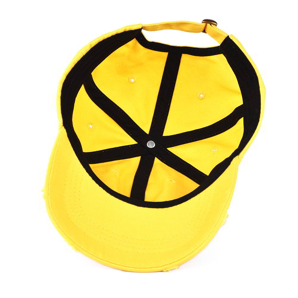 plain logo yellow sports dad hats custom