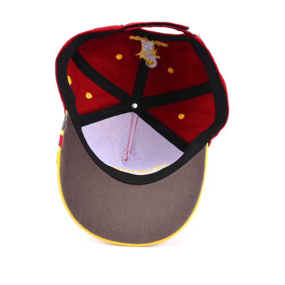 5 panels two tone embroidery baseball hats