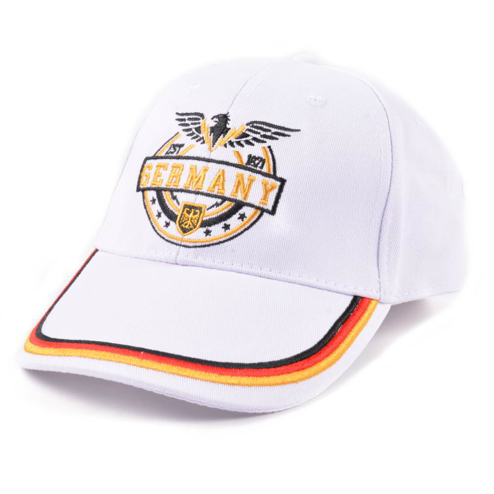 flat embroidery white sports baseball caps