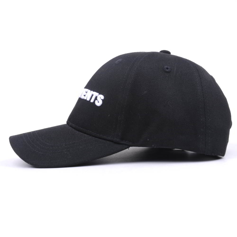 embroidery letters logo black baseball caps sports hats