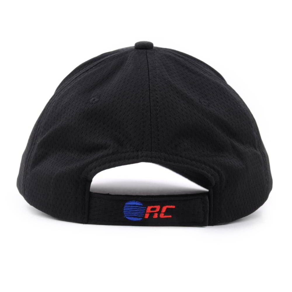 flat embroidery sports black caps design logo