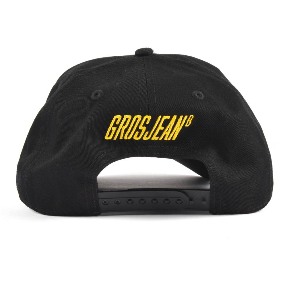 5 panels 3d logo black baseball caps