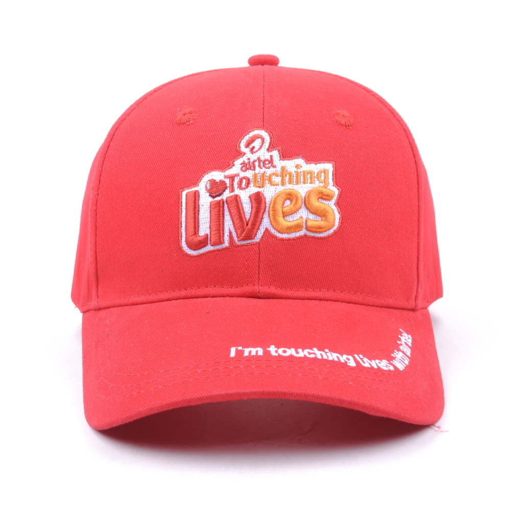 >puff embroidery sports red baseball caps