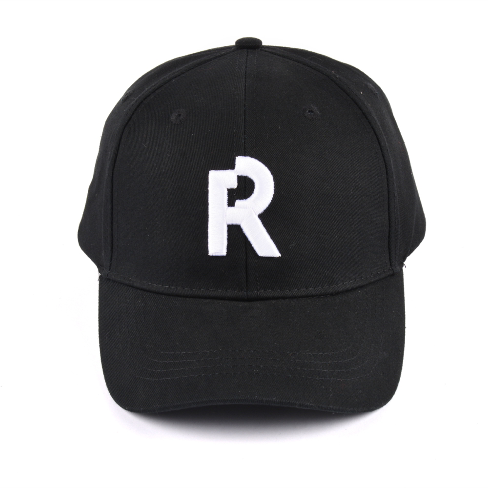 letters embroidery black cotton baseball caps