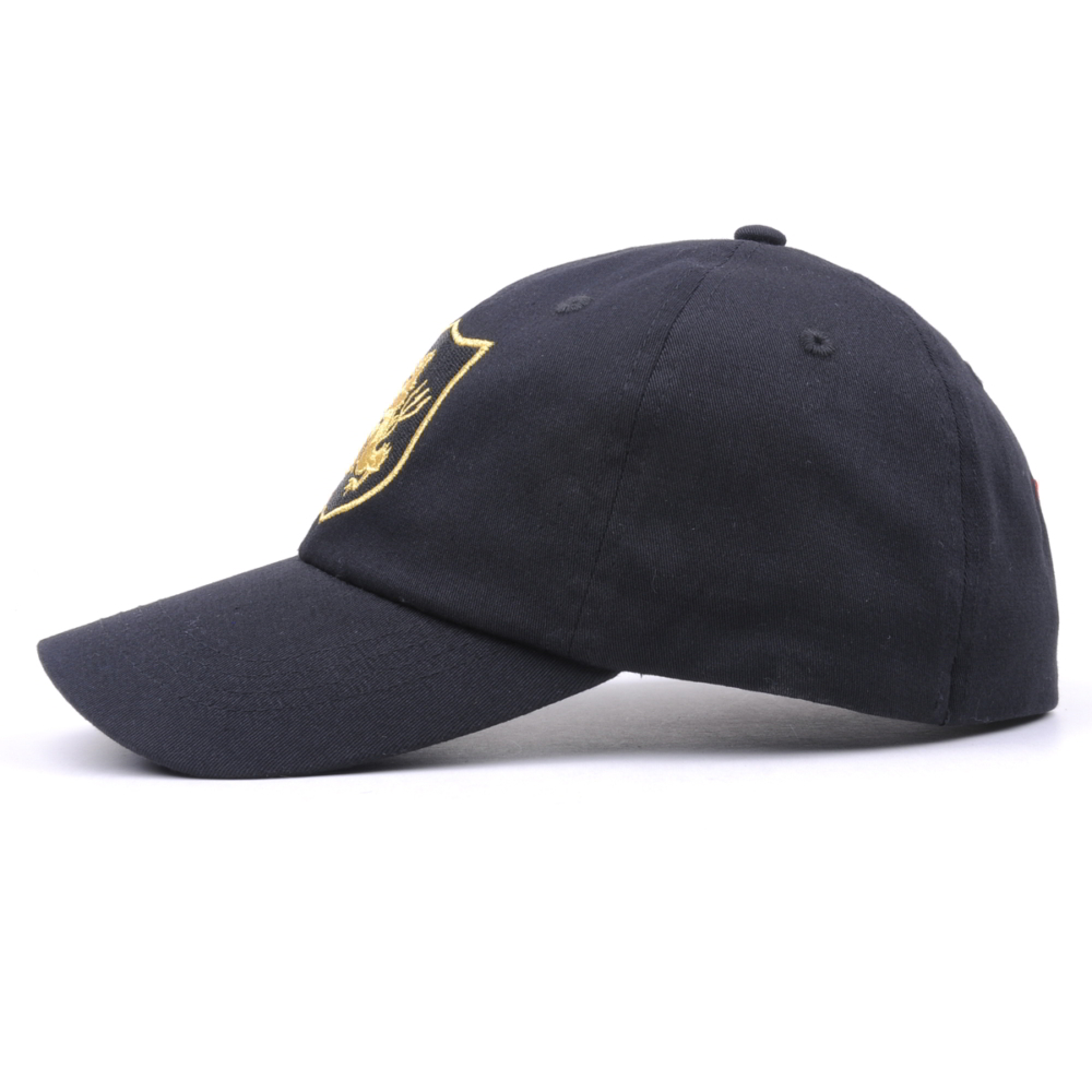 plain embroidery fitted baseball black caps