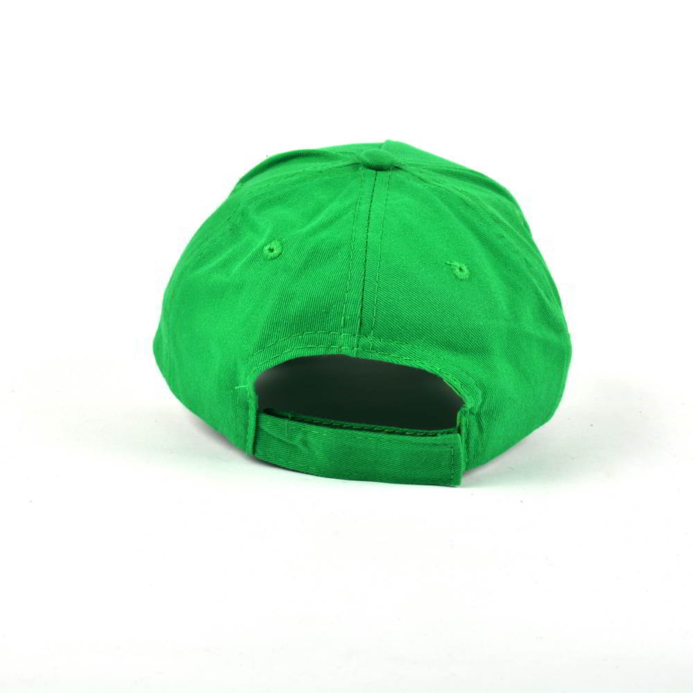 5 panels green blank baseball no logo hats