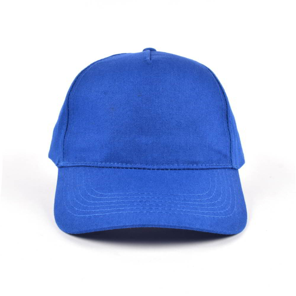 >5 panels cotton no logo blank baseball hats