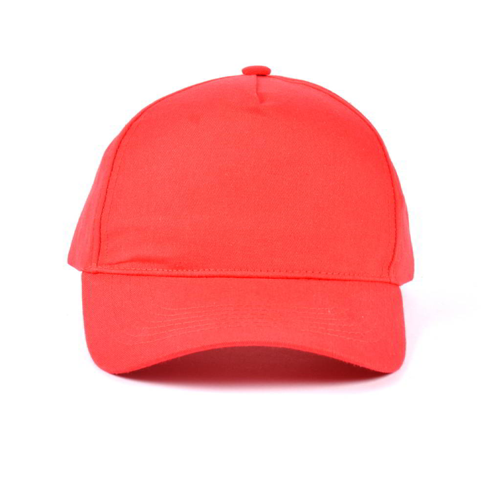 >plain blank red 5 panels baseball caps