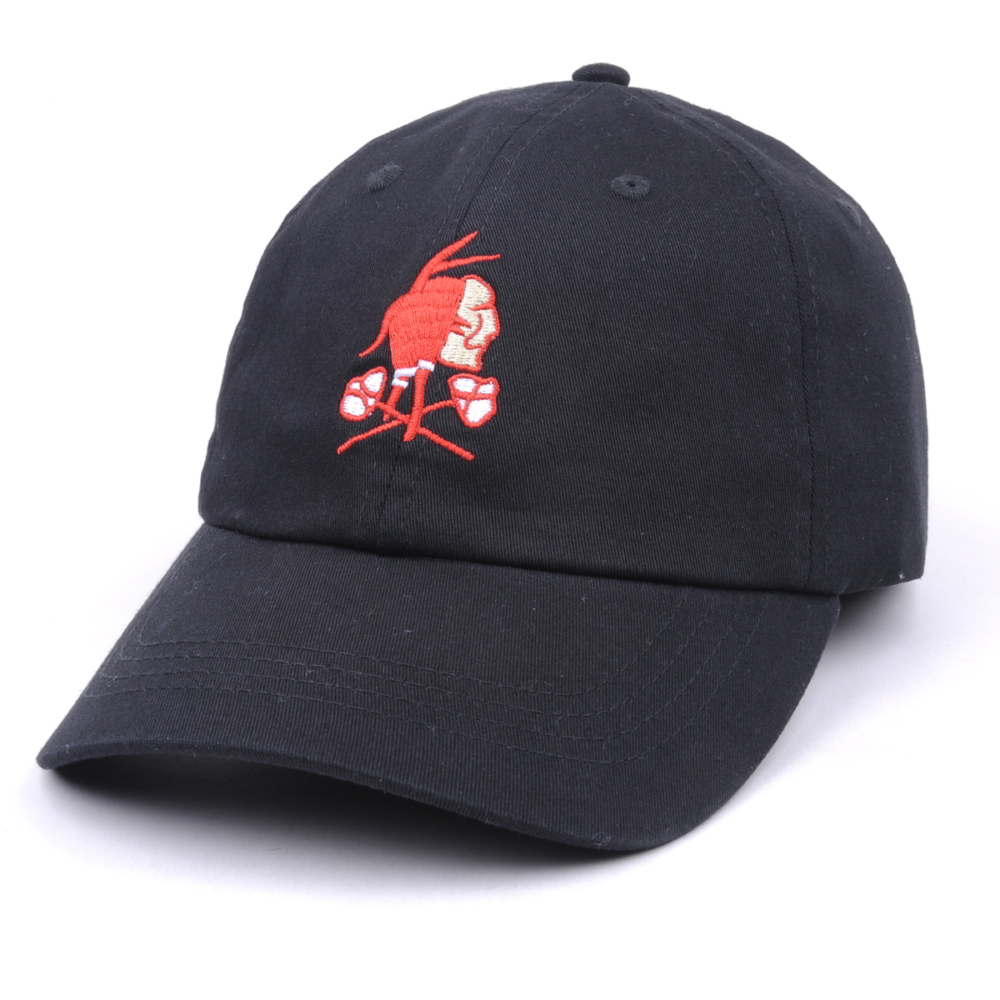 embroidery sports black fitted baseball caps