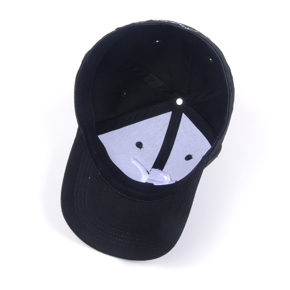 custom 3d embroidery black fitted baseball caps