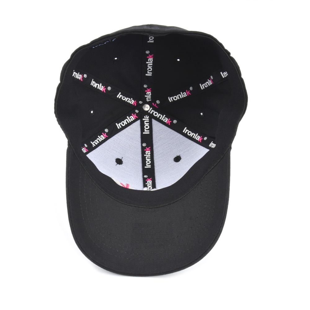 plain embroidery black fitted sports baseball caps