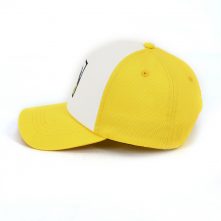 Simple and clear cartoon pattern embroidery patch dad hat baseball cap for kids bright yellow