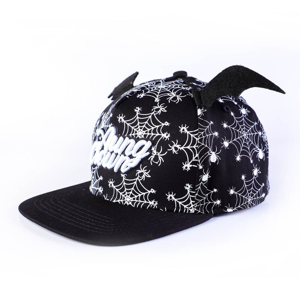 5 panels children black cartoon snapback hats