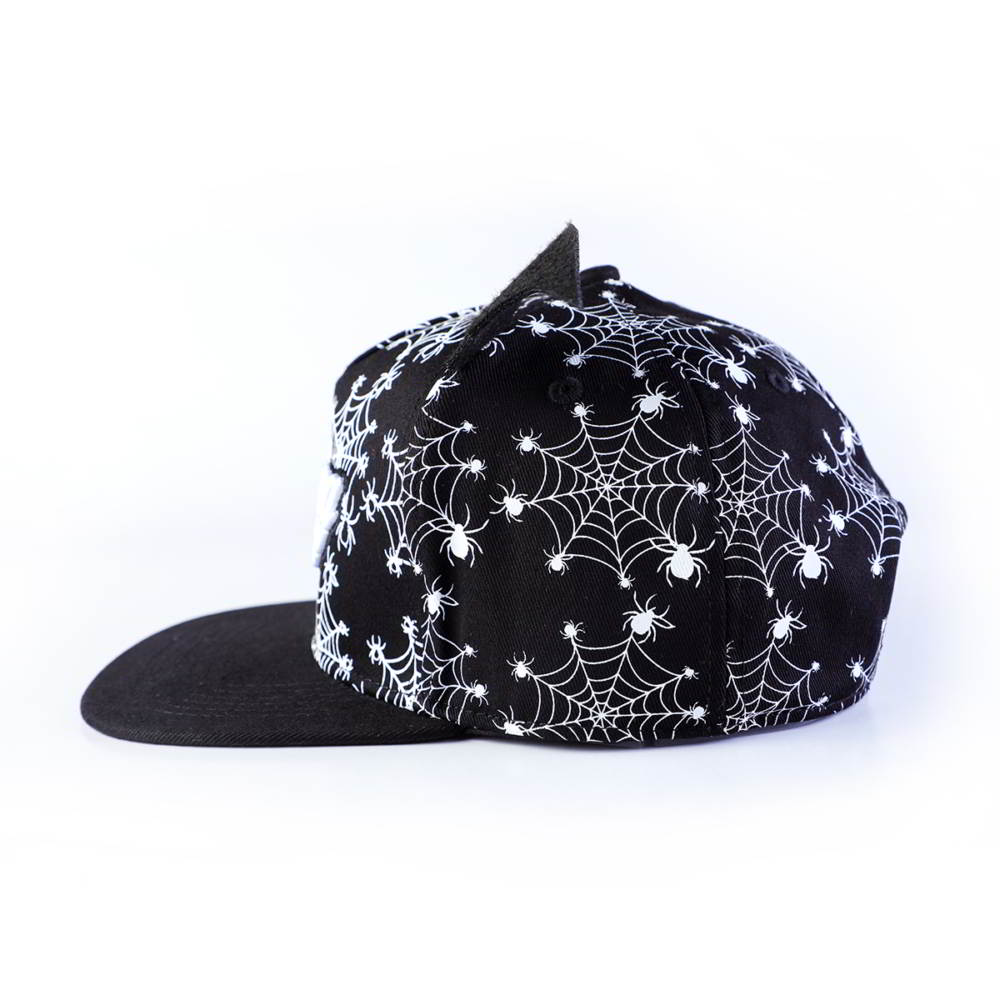 5 panels children black cartoon snapback hats