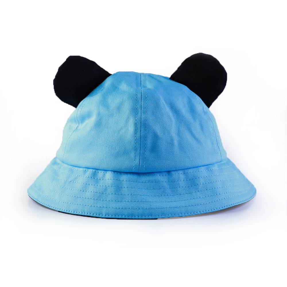 >plain no logo cotton children bucket hats