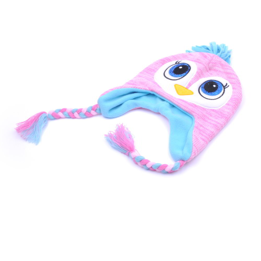 winter caps cartoon earflap acrylic baby beanies