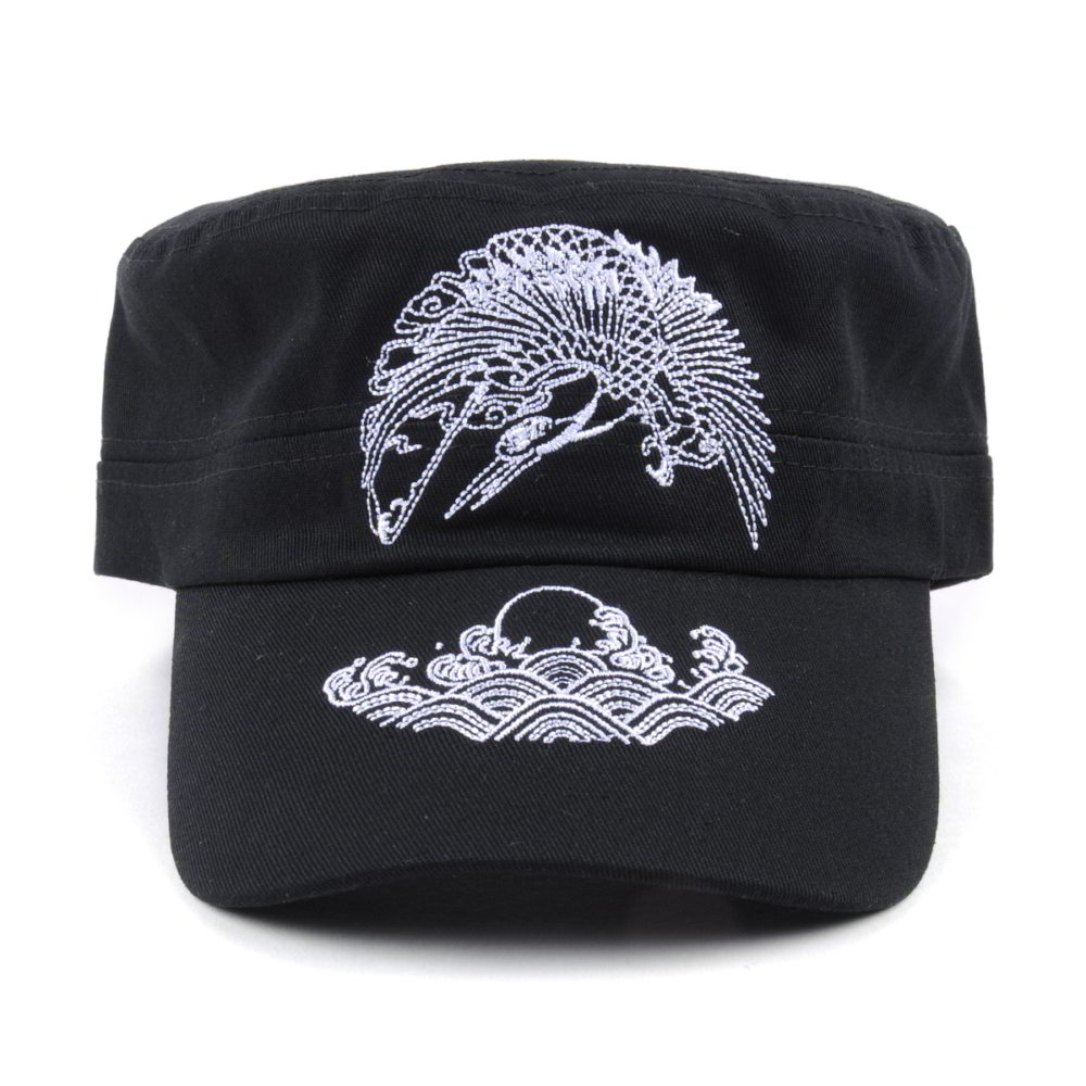>plain embroidery logo military hats custom china factory