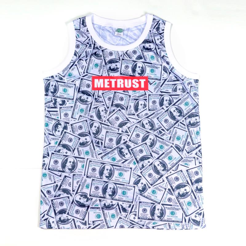 >Men’s money printed metrust brand tank top