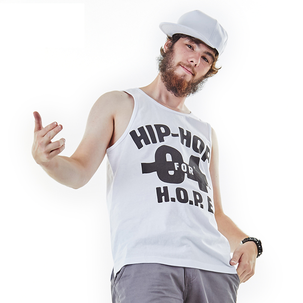 3D printed hip hop tank top for men